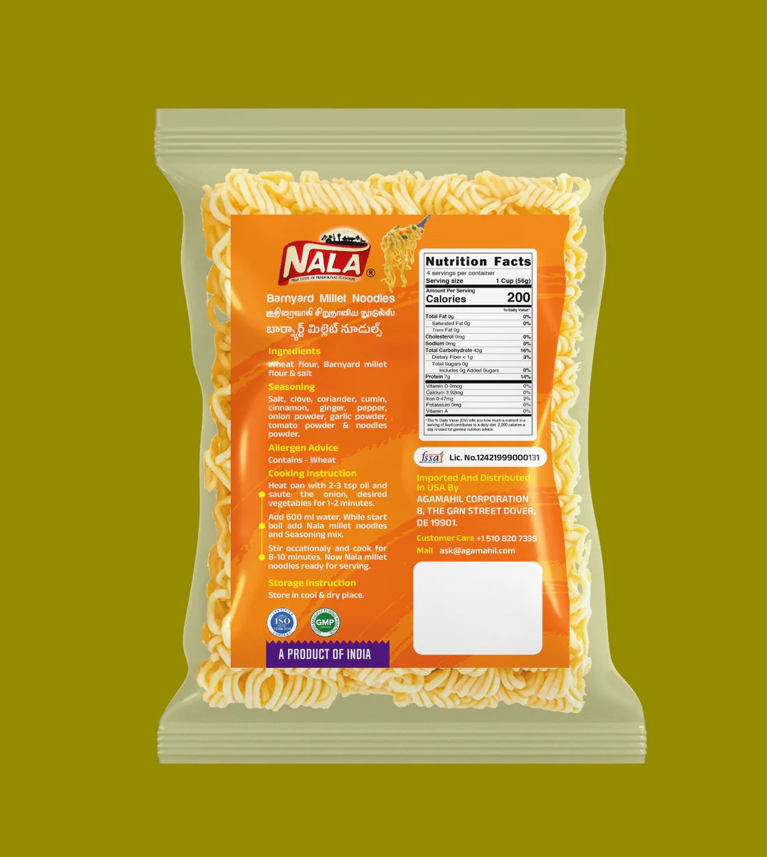 Nala BARNYARD Millet Noodles