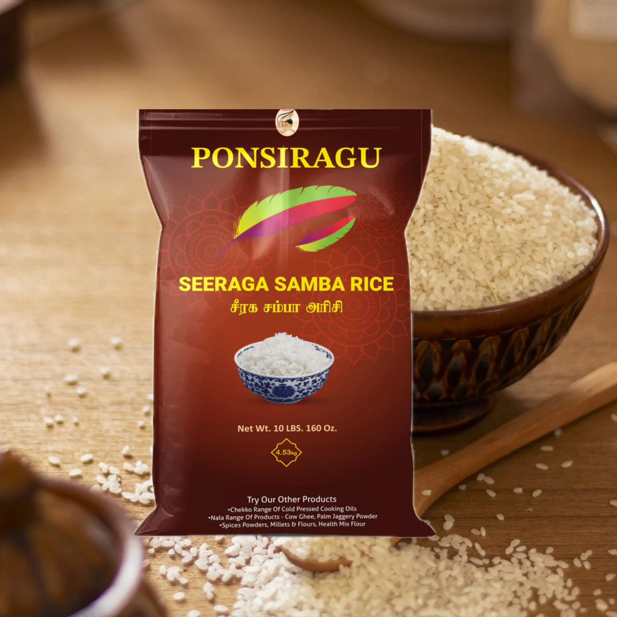 Ponsiragu Premium Seeraga Samba (Jeera or Ghee) Rice – Nature's Best