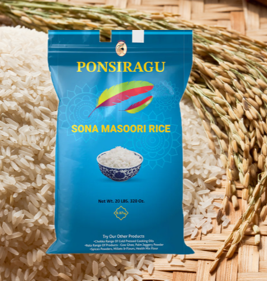 Ponsiragu Premium Sona Masoori Rice